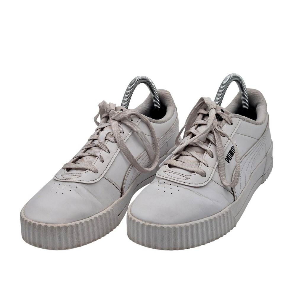 Puma Shoes Womens Size 9.5 White Platform SoftFoam 374106-01 Casual Sneakers‎